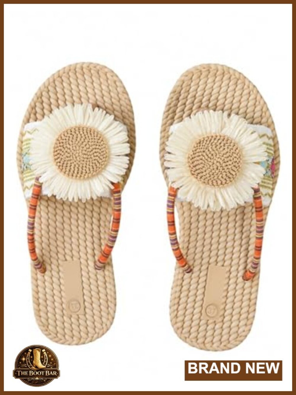Women's 3D Floral Applique Flip Flops Slip On Flat Sandals Beach Vacation